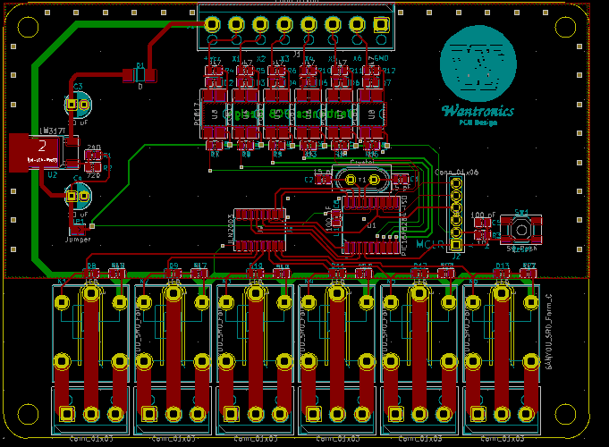 layout da pcb do CLP PIC