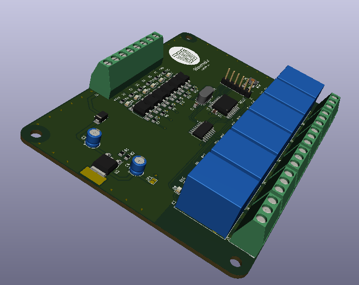 modelo 3d do CLP PIC Wantronics