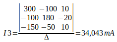Corrente da malha três