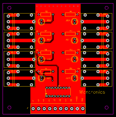 Layout da PCB no EasyEDA