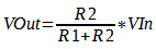 Equação do circuito divisor de tensão