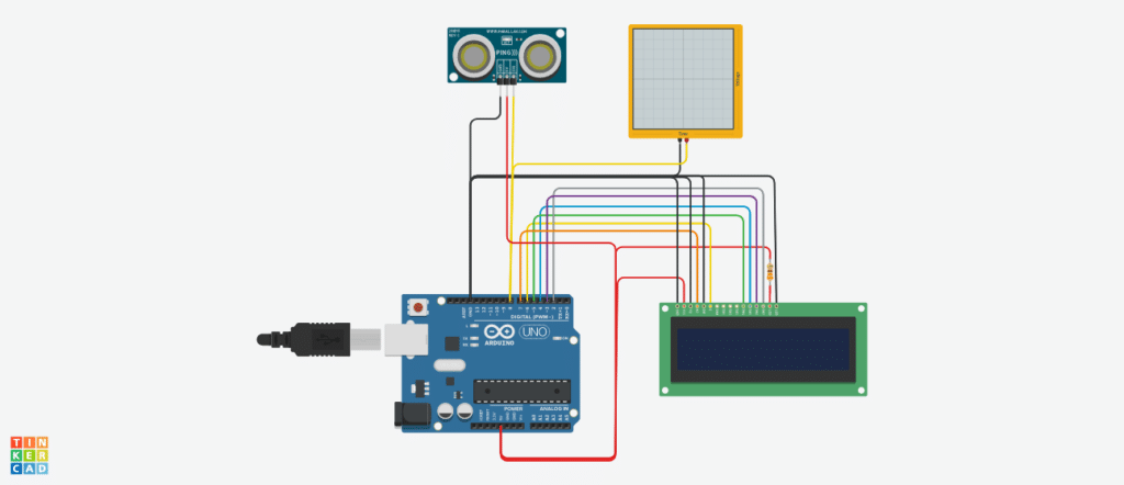 Arduino - Sensor de distância no Tinkercad