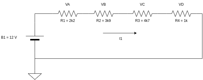 Exercício resistores em série