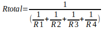 Equação de resistores em paralelo
