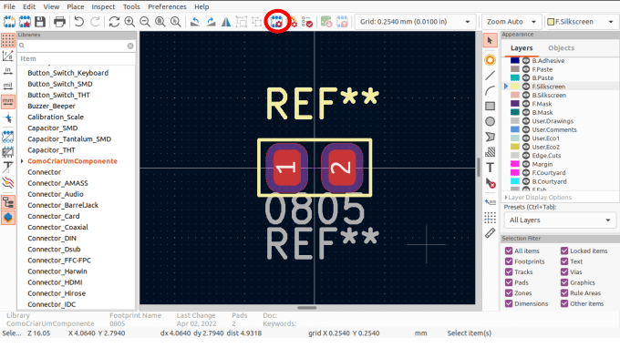 Adicionando modelo 3d no Kicad