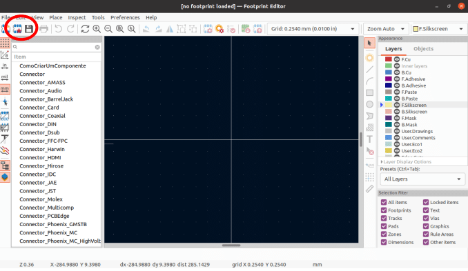 Footprint wizard do Kicad