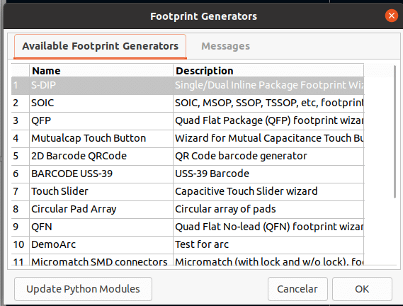 Footprint Wizard