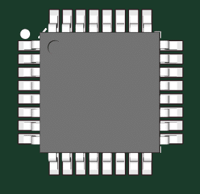 Componente eletrônico tqfp