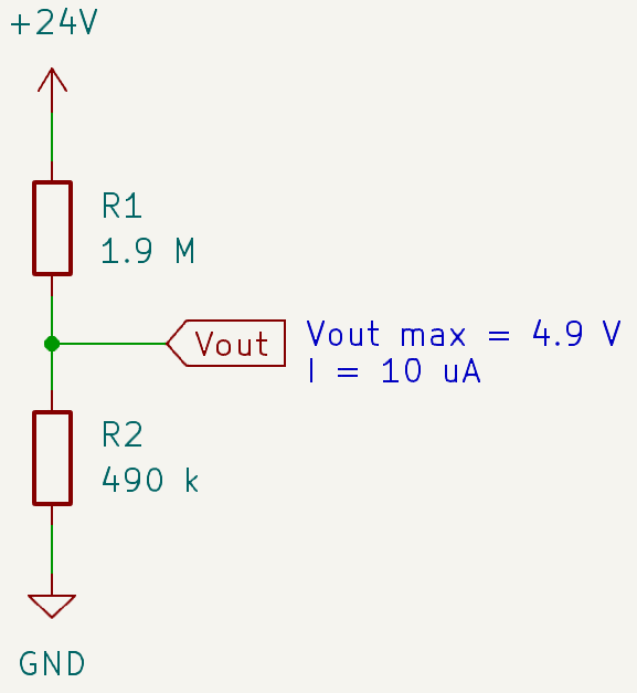 Circuito divisor de tensão